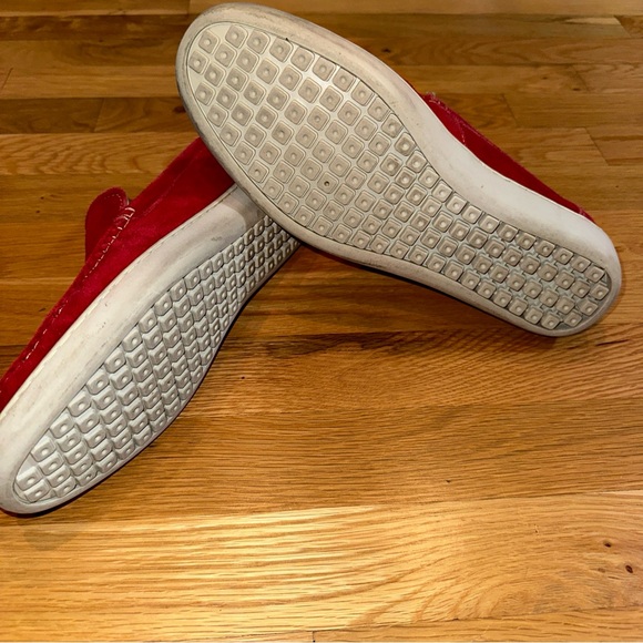 Prada suede loafers men (red). Size 42. Look New - Picture 6 of 6